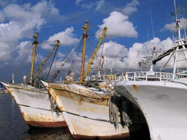 Régi kínai halászhajók — Stock Fotó