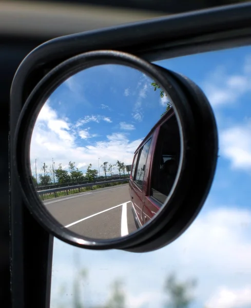 Rear Mirror View — Stock Photo, Image