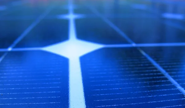 Panel słoneczny makro — Zdjęcie stockowe