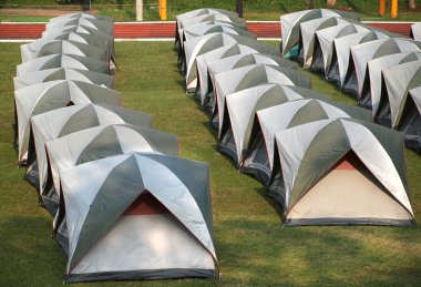 Rows of Tents clipart