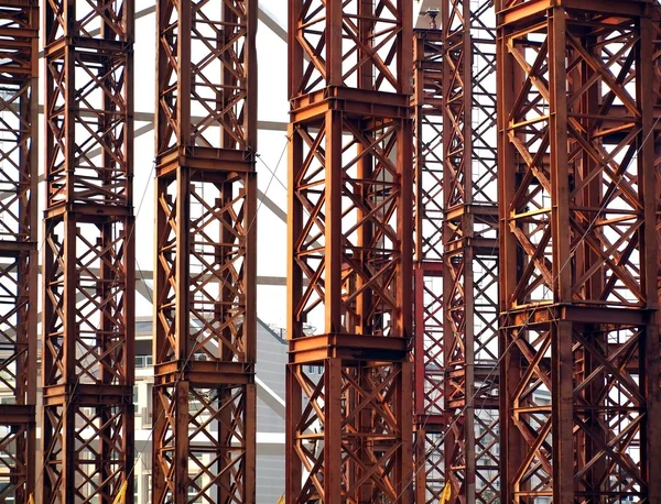 Bridge construction närbild — Stockfoto