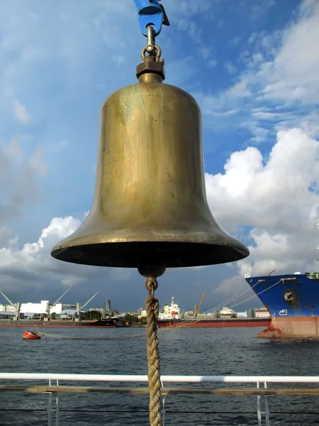 stock image Large Bell at Kaohsiung Harbor