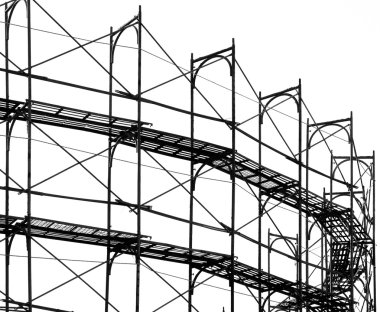 Construction Site Scaffolding clipart