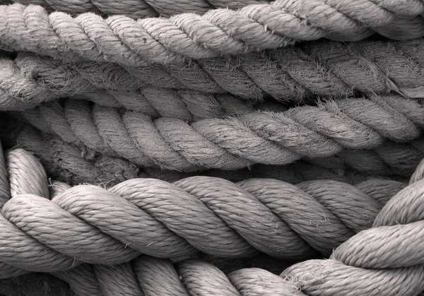 Closeup de cordas antigas — Fotografia de Stock