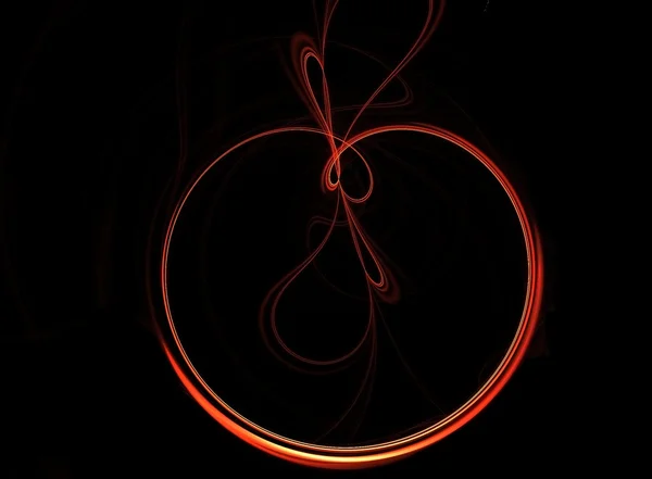 Glowing Apple Outline — Stock Photo, Image