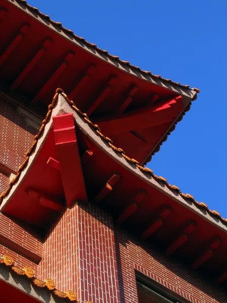 Kínai templom tető — Stock Fotó