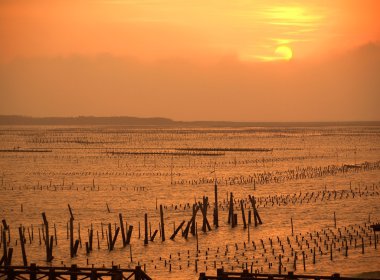 gün batımında cigu lagoon