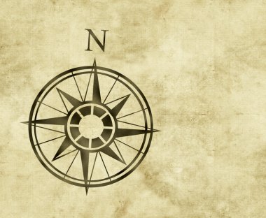 North compass map arrow clipart