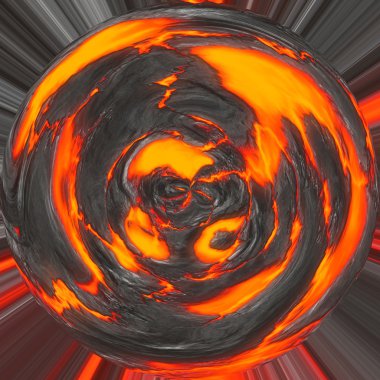 Magma planet clipart