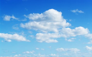 Perfect cloudy blue sky clipart