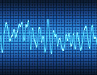 Electronic sine sound wave clipart