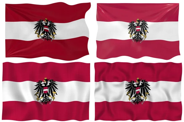 Ausztria zászlaja — Stock Fotó