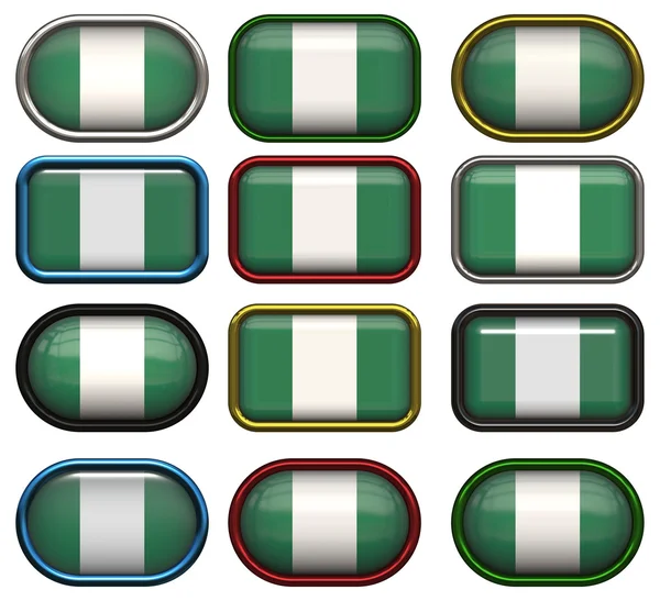 Flaga Nigerii — Zdjęcie stockowe