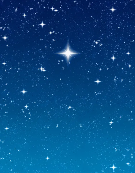 Brilhante desejando estrela — Fotografia de Stock
