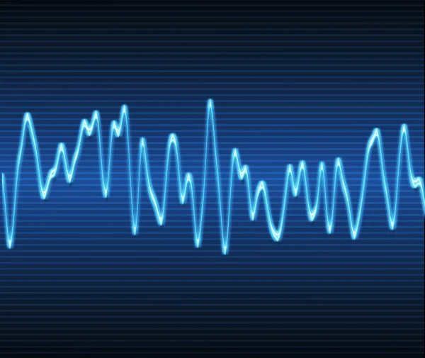 Elektronický sound sinusoida — Stock fotografie