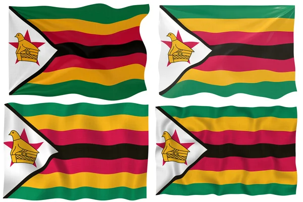 A zimbabwei zászló nagy képe — Stock Fotó