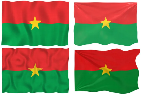 Bandiera del Burkina Faso — Foto Stock