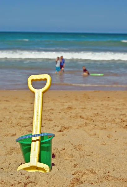 Hraní na pláži — Stock fotografie