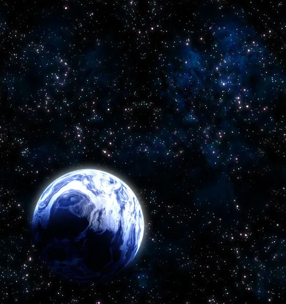 Планета в космосе — стоковое фото