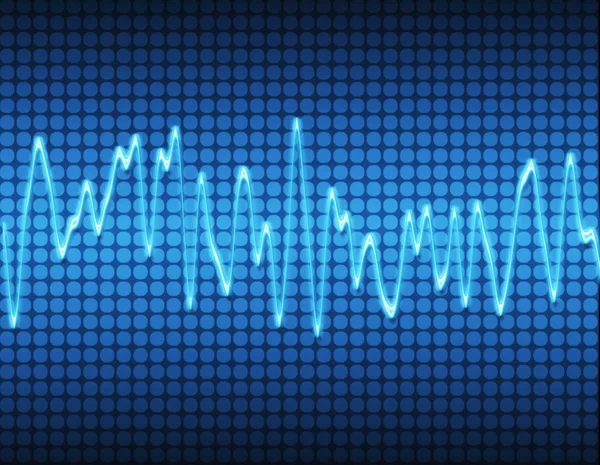 Elektronický sound sinusoida — Stock fotografie