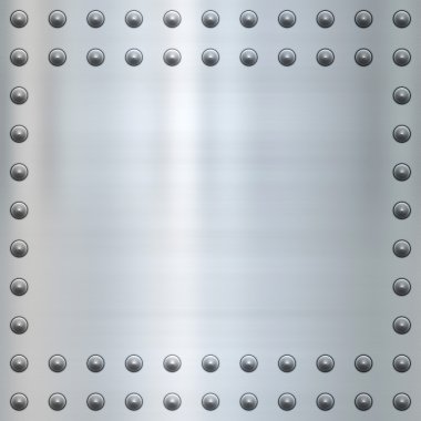 Riveted metal background clipart