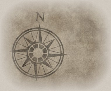 North compass map arrow clipart