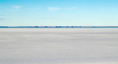 Salt pan in the desert clipart