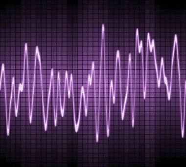 Electronic sine sound wave clipart