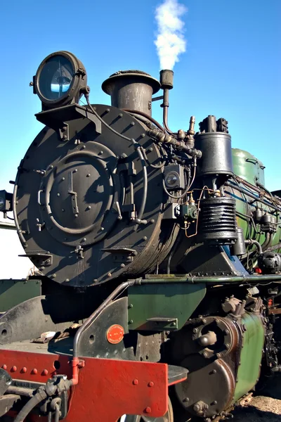 Close-up de trem a vapor — Fotografia de Stock