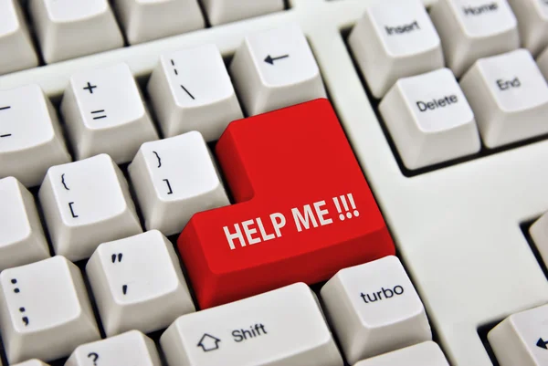 Ajuda-me teclado — Fotografia de Stock