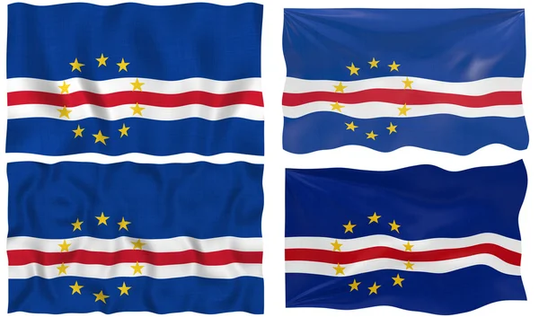 Kap Verdes flagg — Stockfoto