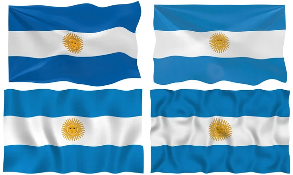 Argentinas flagg – stockfoto