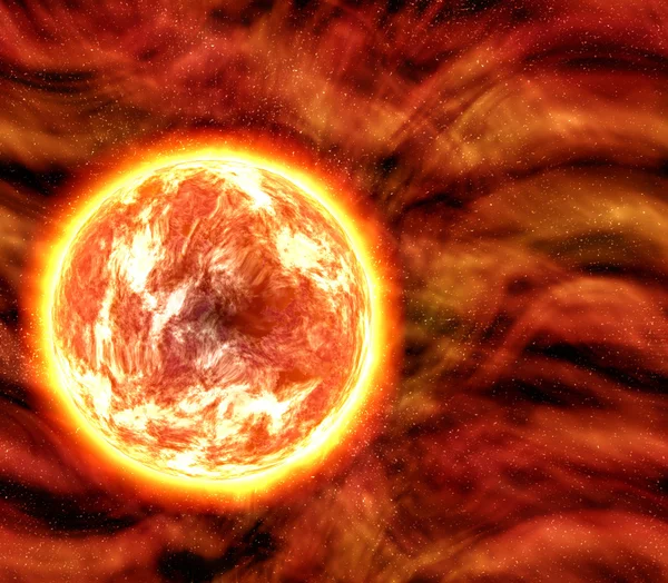 Soare sau planetă de lavă — Fotografie, imagine de stoc