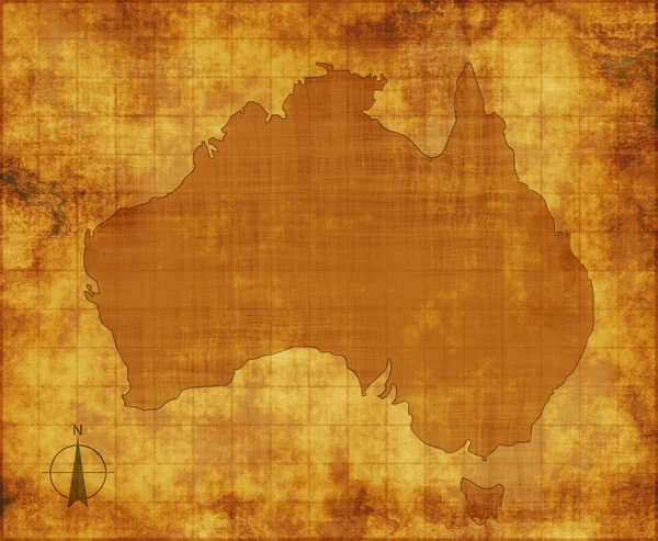Australia Mapa — Foto de Stock