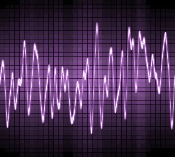 Electronic sine sound wave — Stock Photo, Image