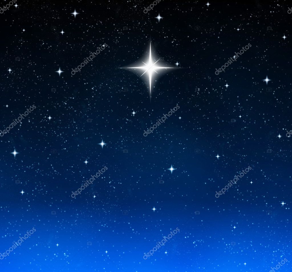 Bright star in night sky Stock Photo by ©clearviewstock 1214741