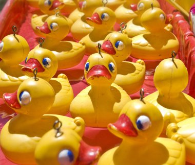 Lots of rubber ducks clipart