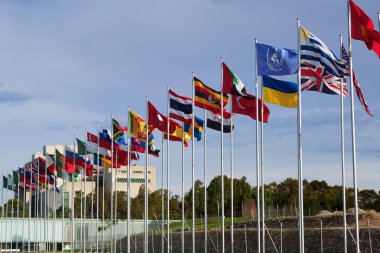Flags of the world clipart