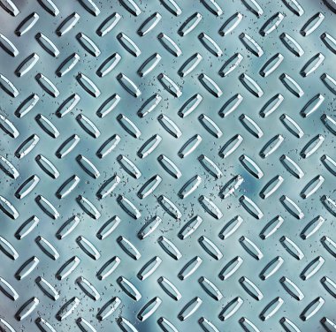 Rough blue steel diamond plate clipart