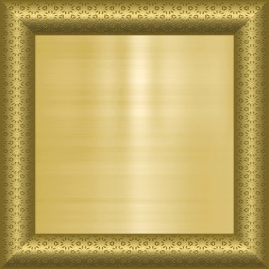 Gold background in frame clipart