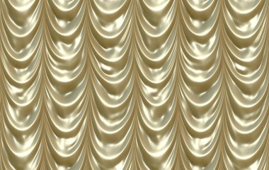 Gold curtains clipart