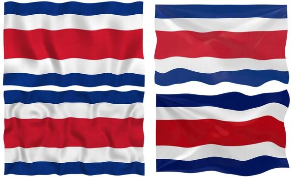 Flaga Kostaryki — Zdjęcie stockowe