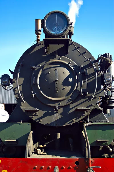 Close-up de trem a vapor — Fotografia de Stock