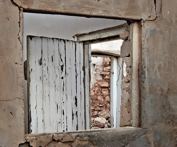 Ruinen-Fenster — Stockfoto