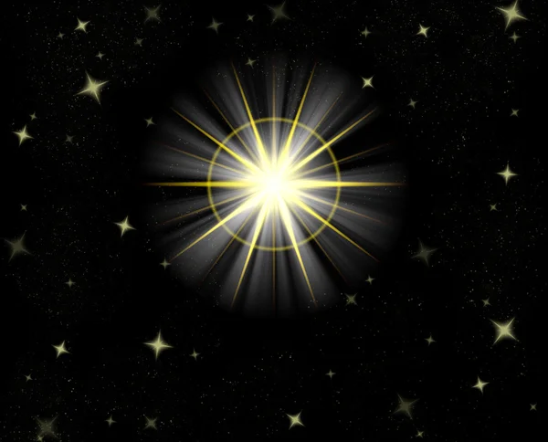 Λαμπρό αστέρι — Φωτογραφία Αρχείου