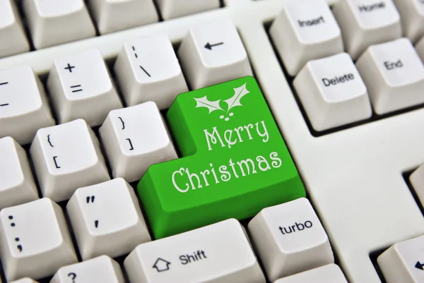 stock image Merry christmas keyboard