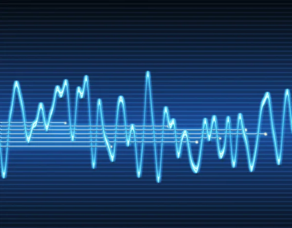 Electronic sine sound wave — Stock Photo, Image