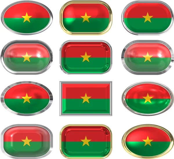 Zászló Burkina Faso — Stock Fotó