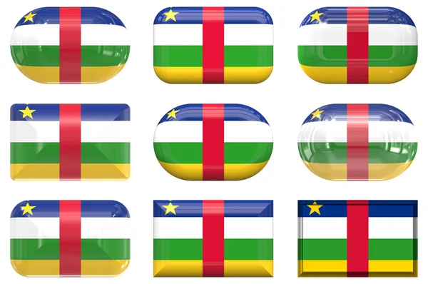 중앙 아프리카의 국기 — 스톡 사진