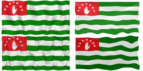 Flagga Abchazien — Stockfoto